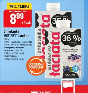 Śmietanka UHT 36% Łaciata