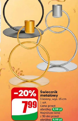 Świecznik metalowy