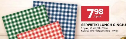 Serwetki lunch Gingham