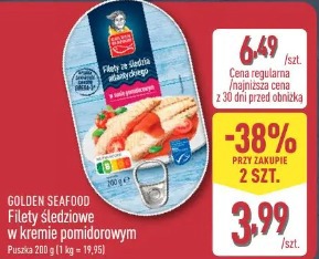 Golden Seafood Filety śledziowe w kremie pomidorowym