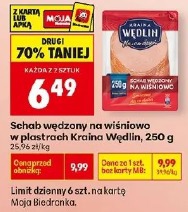 Schab wędzony na wiśniowo w plastrach Kraina Wędlin