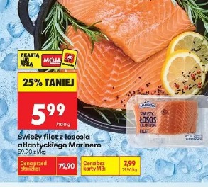 Świeży filet z łososia atlantyckiego Marinero