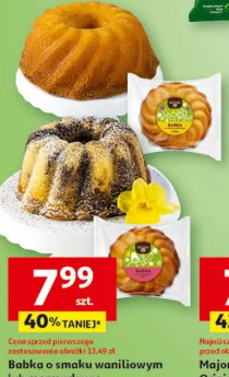 Babka o smaku waniliowym lub marmurkowa