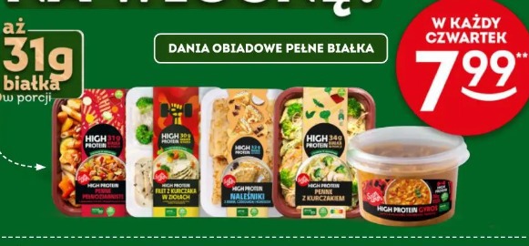 Dania obiadowe pełne białka