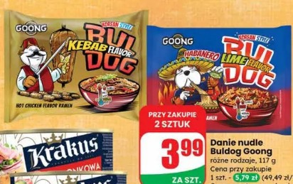 Danie nudle Buldog Goong