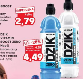 Dzik Vitamin Boost Zero napój izotoniczny