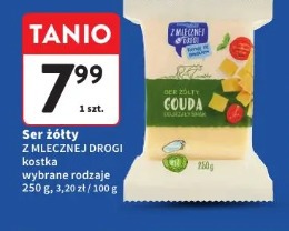 Ser żółty Z Mlecznej Drogi kostka