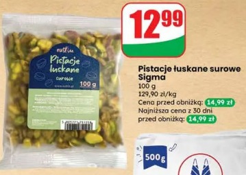 Pistacje łuskane surowe Sigma