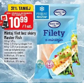 Mintaj filet bez skóry Master Fish