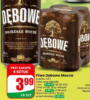 Dębowe Dojrzałe Mocne piwo