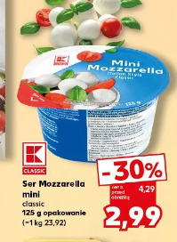 K Classic Ser Mozzarella mini classic