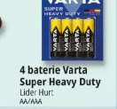 4 baterie Varta Super Heavy Duty Lider Hurt