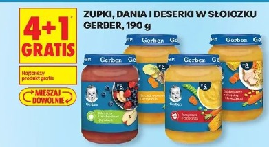 Zupki, dania i deserki w słoiczku Gerber