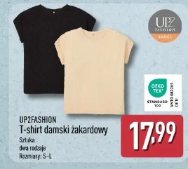 T-shirt damski żakardowy UP2FASHION