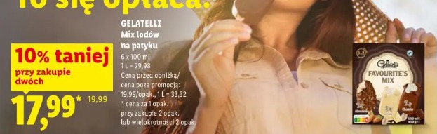 Gelatelli Mix lodów na patyku