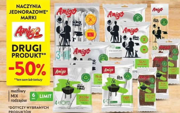Naczynia jednorazowe Amigo