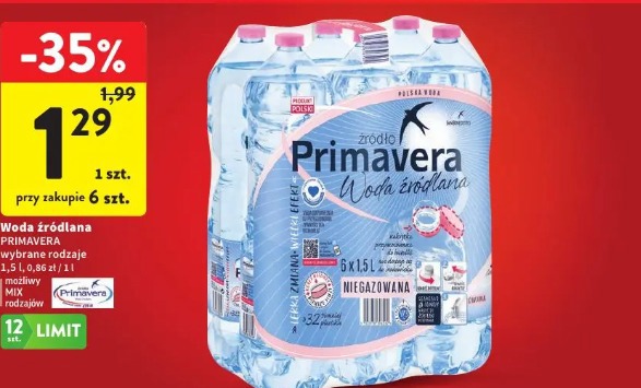 Woda źródlana Primavera