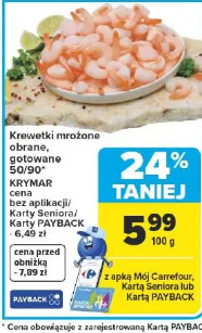 Krewetki mrożone obrane, gotowane KRYMAR