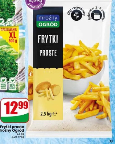 Frytki proste Mrożny Ogród