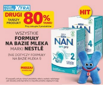 Wszystkie formuły na bazie mleka marki Nestlé