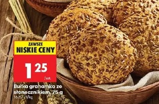 Bułka grahamka ze słonecznikiem