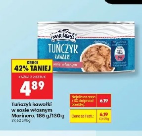 Tuńczyk kawałki w sosie własnym Marinero