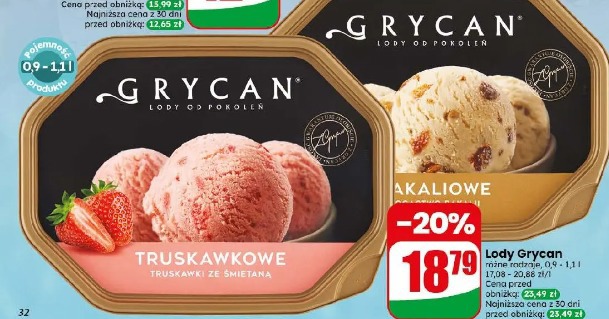 Lody Grycan bakaliowe