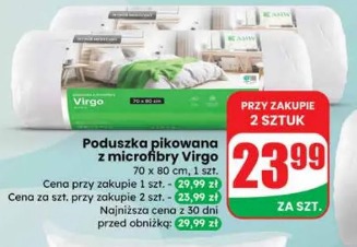 Poduszka pikowana z microfibry Virgo