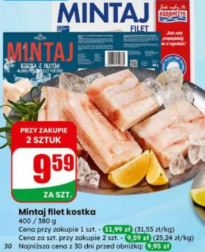 Mintaj filet kostka