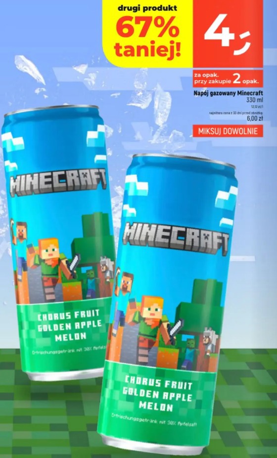 Napój gazowany Minecraft