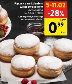 Pączek z nadzieniem wieloowocowym JANCZEWSCY