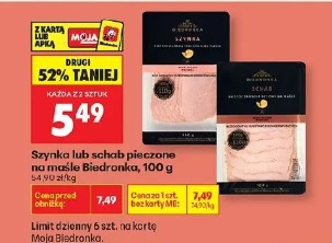 Szynka lub schab pieczone na maśle Biedronka