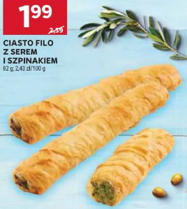 Ciasto filo z serem i szpinakiem