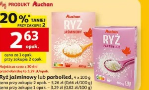 Ryż jaśminowy lub parboiled, Auchan