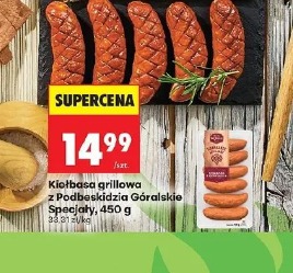 Kiełbasa grillowa z Podbabiogórza Góralsko Specjały