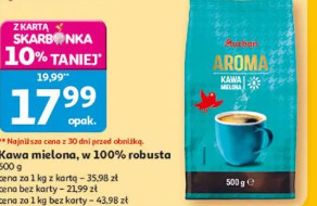 Kawa mielona w 100% robusta Auchan Aroma
