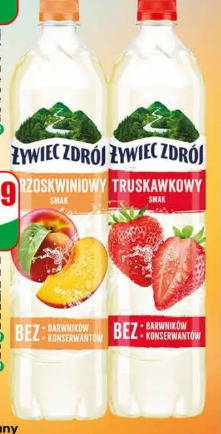 Woda niegazowana z nutą owocu Żywiec Zdrój