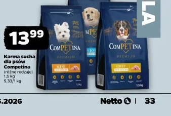 Karma sucha dla psów Competina