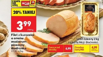 Filet z kurczaka o smaku maślanym pieczony Biedronka