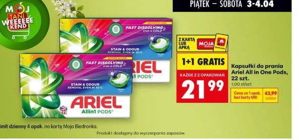 Kapsułki do prania Ariel All in One Pods