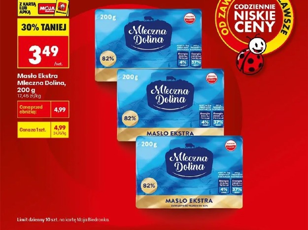 Masło Ekstra Mleczna Dolina