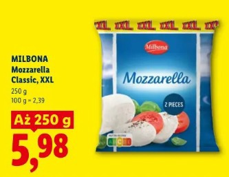 Milbona Mozzarella Classic, XXL