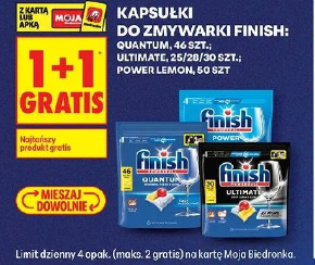 Kapsułki do zmywarki Finish Quantum, Ultimat, Power Lemon