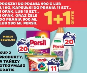 Proszki do prania 990 g lub 1,1 kg, kapsułki do prania 11 szt., 1 opak. lub 13 szt., 1 opak. oraz żele do prania 900 ml lub 990 ml Persil