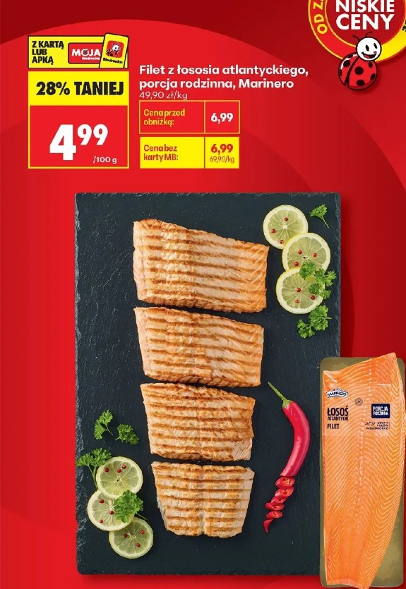 Filet z łososia atlantyckiego, porcja rodzinna Marinero