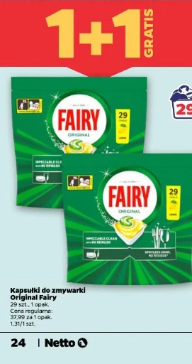 Kapsułki do zmywarki Original Fairy