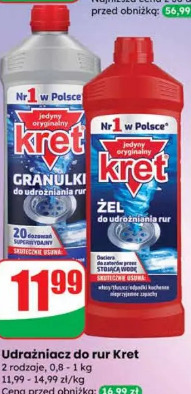 Kret granulat do udrażniania rur