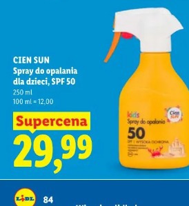CIEN SUN Spray do opalania dla dzieci, SPF 50
