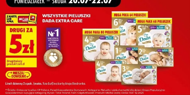 Wszystkie pieluszki Dada Extra Care