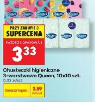 Chusteczki higieniczne 3-warstwowe Queen